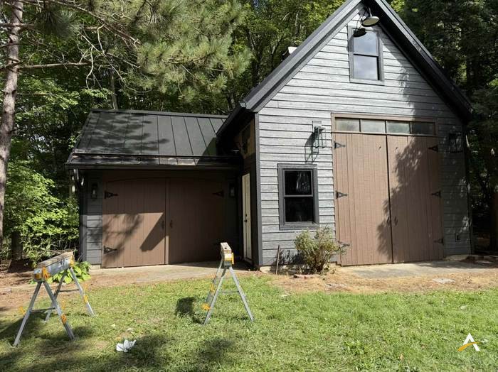 Completed garage exterior renovation