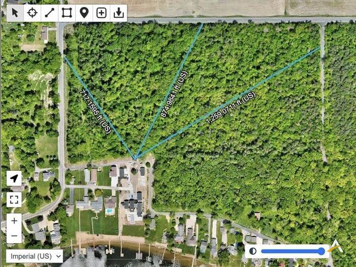Site survey with aerial measurements
